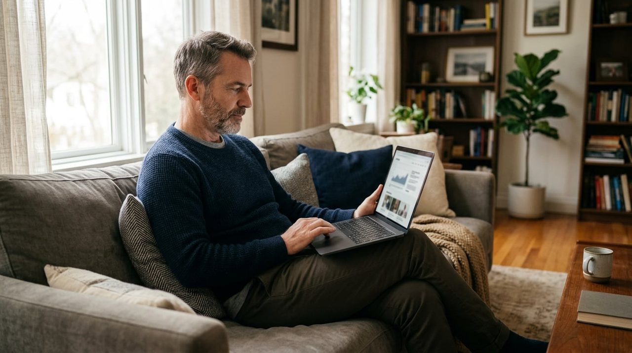 Man bestelt Kamagra online vanuit huis in Arnhem