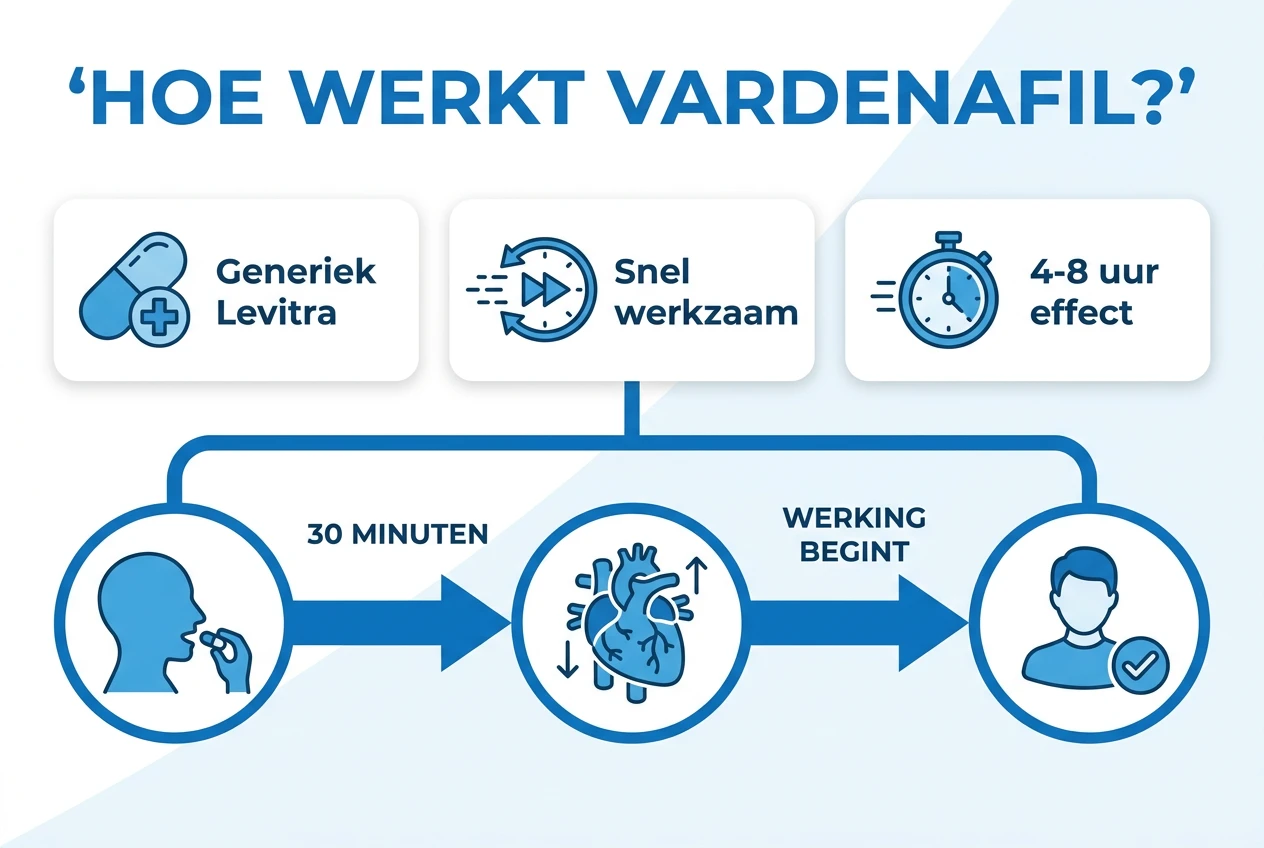 Infographic: Hoe werkt Vardenafil - generiek Levitra