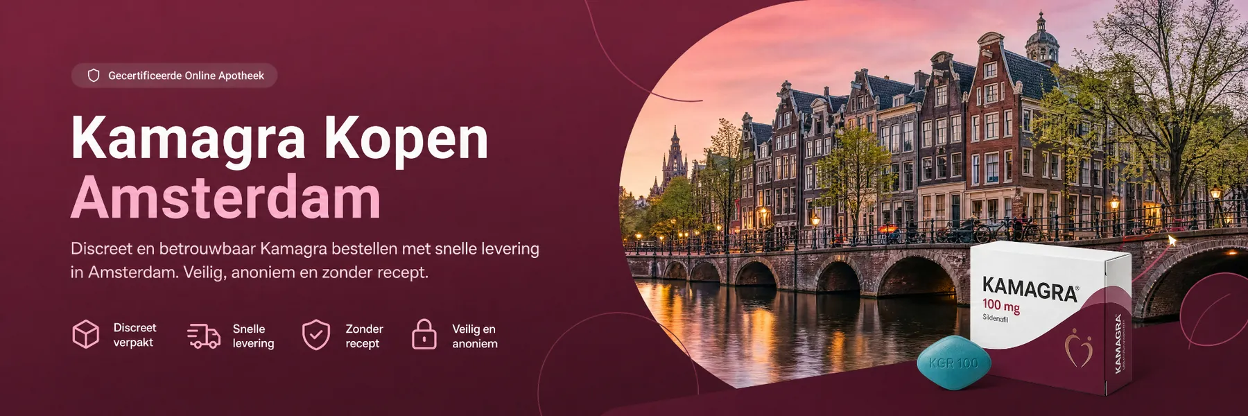 Kamagra Kopen in Amsterdam: Veilig & Discreet Online Bestellen